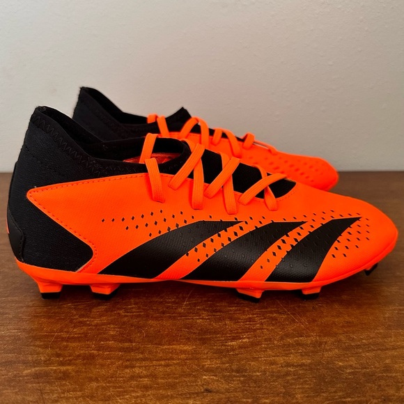 Adidas Predator Accuracy.3 Soccer Cleats Youth Size 6 Black /Orange GW4608 NEW - Picture 3 of 8